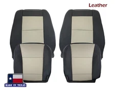 For 2007 2008 2009 Ford Explorer Sport Trac Front LEATHER Seat Cover Black Gray