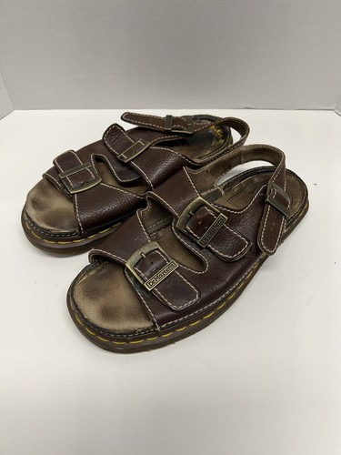 sandals dark brown leather VINTAGE 