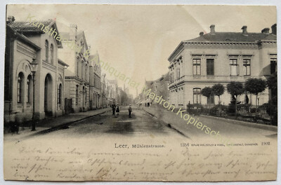 AK Leer Ostfriesland Mühlenstrasse 1905 