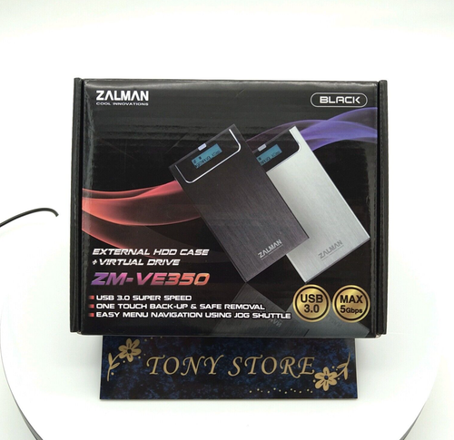 Zalman ZM-VE350 2.5 Inch HDD Case Virtual ODD Function CS7895 Black USB ...