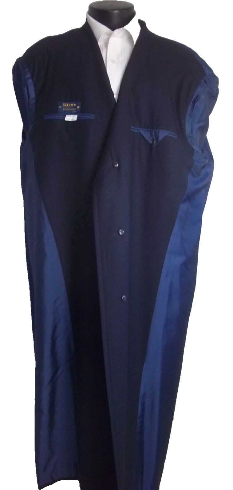 ( Kiton Napoli Solid Navy Blue 3Button Patch Pock… - image 7