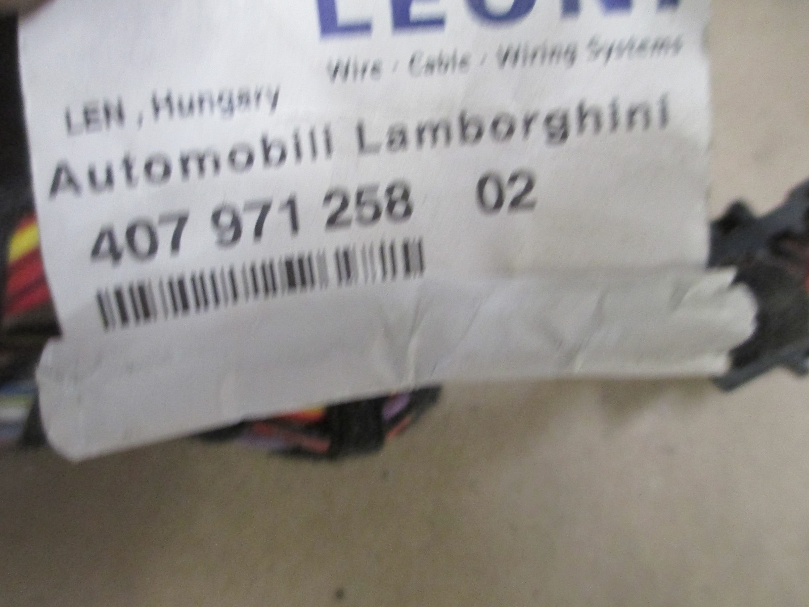 Lamborghini Gallardo Spider Engine Fuse Box / Relay Board # 407971258