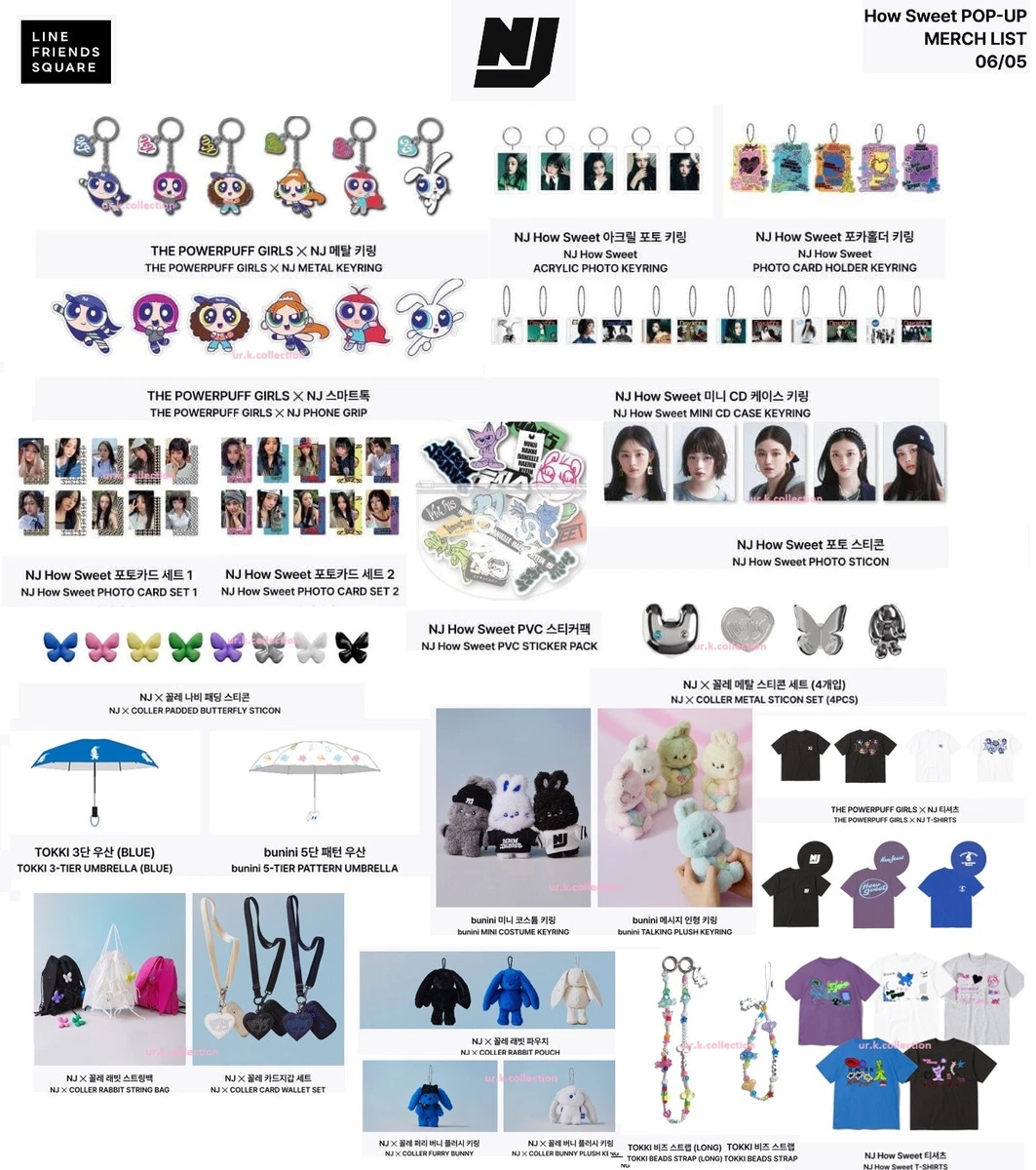 ON HANDS] NEWJEANS HOW SWEET LINE FRIENDS SQUARE OFFLINE POP UP 