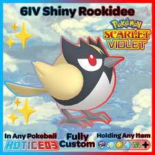 ROOKIDEE 🌟SHINY/Normal 6IV🌟 Pokemon SCARLET and VIOLET 31/31/31/31/31/31 lv1