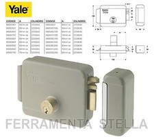 SERRATURA YALE ELETTRICA 680 PORTA IN FERRO PORTONCINO INGRESSO DA APPLICARE