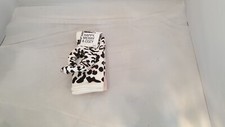 JENNI Women's 2-Pair Animal Print Crew Socks And Scrunchie Set One Size Leopard