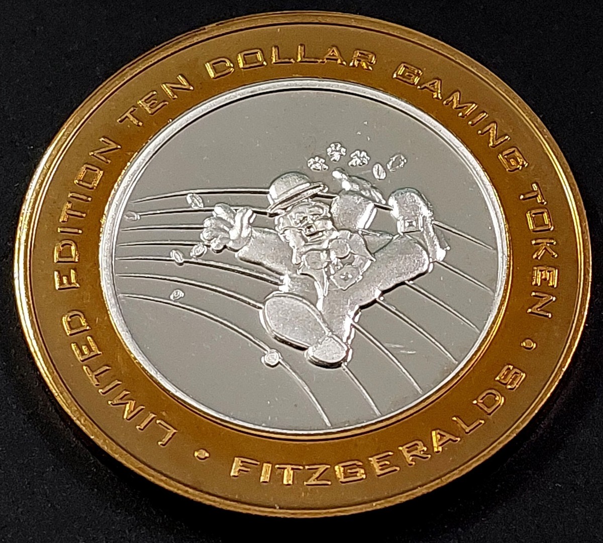 Fitzgeralds Hotel & Casino 2000, Leprechaun, Ltd Ed. $10 Silver