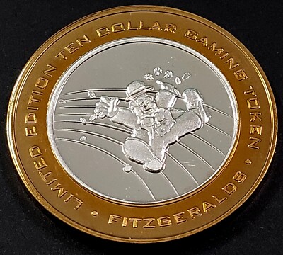 Fitzgeralds Hotel & Casino 2000, Leprechaun, Ltd Ed. $10 Silver