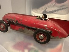 Vtg 1920s Electric Kokomo Red Arrow Tether Race Car 15" Orig Tin /toy Kingston 