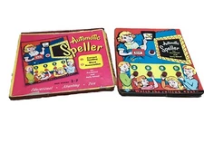 Vintage 1950's Mastercraft Toy Co. New York AUTOMATIC SPELLER Pre-school