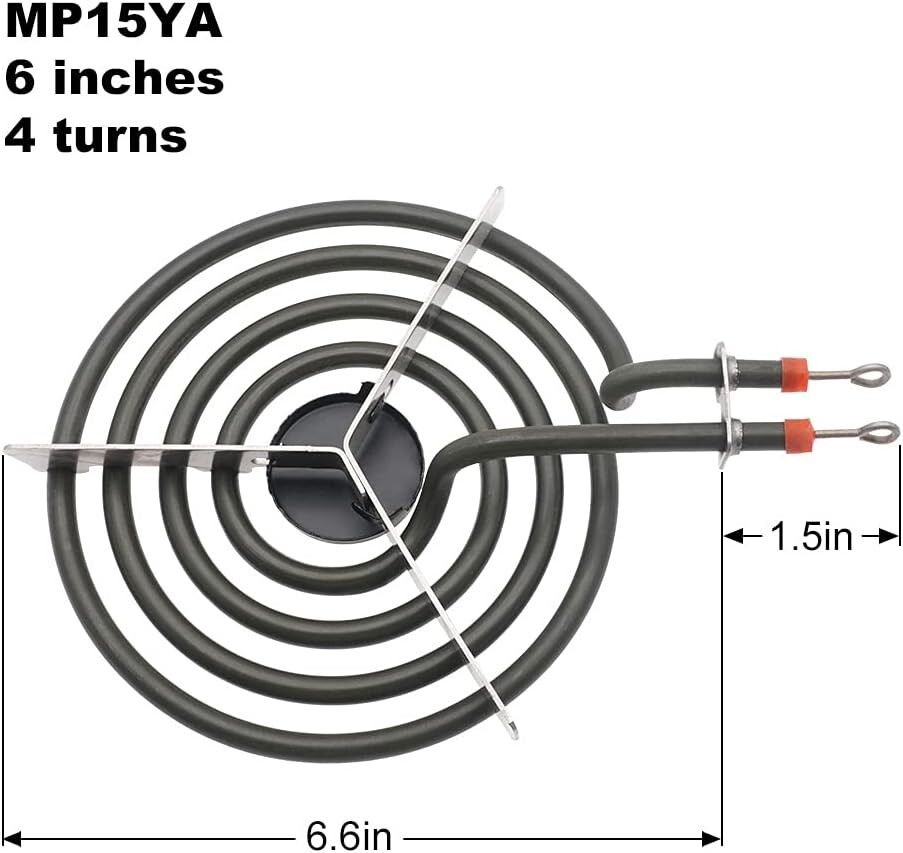 Stainless Steel Electric Range Drip Pans Set Compatible with Whirlpool