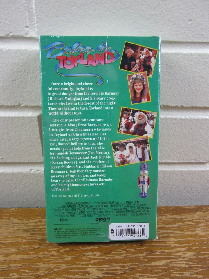 Vintage VHS Tape Factory Sealed Babes in Toyland 1991 Orion Home Video Reeves - Image 4 of 4