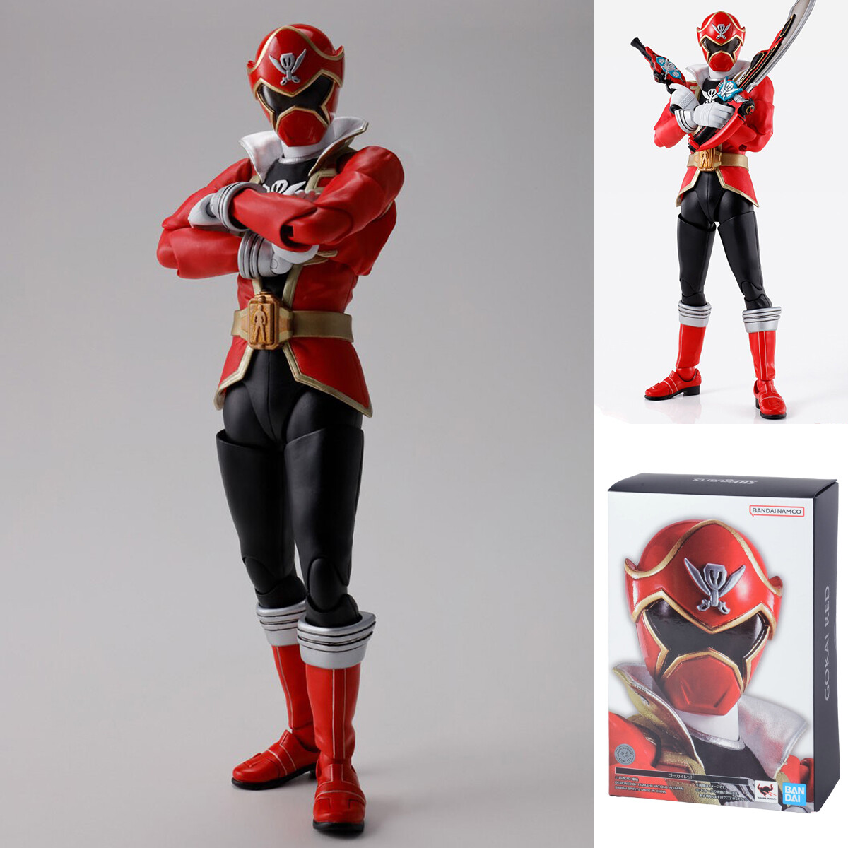 Bandai S.H.Figuarts Shinkoccou Seihou) Kaizoku Sentai Gokaiger Gokai Red