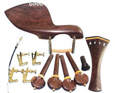 1 set fine high quality rose wood violin fittings 4/4, violin accessories