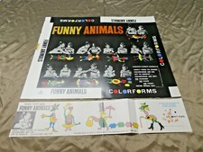 Rare Funny Animals Colorform Printers Proof For Colorforms Box and Set