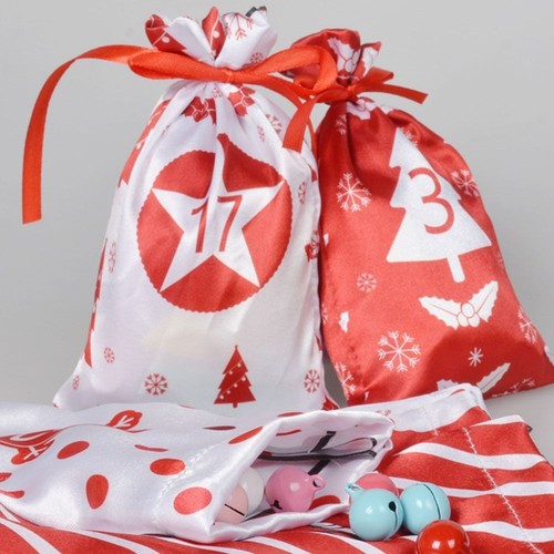 24 Days Countdown 24 Arrival Calendar Hanging Bag Party Home Decor - Picture 10 of 18