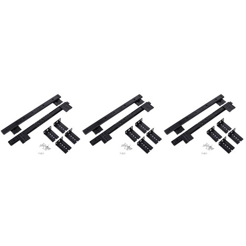 3 Pairs Schreibtisch Schiene Schubladenschienen Führung Tastaturhalterung - Bild 2 von 12