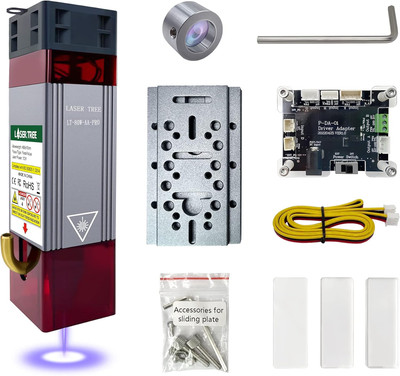  10000Mw(10W) Output Laser Engraving Cutting Module with Air Assist, Built-In FA