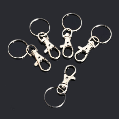 10pcs Charm Lobster Clasps Swivel Trigger Clips Snap Hooks Bag Key Chain Ring - Picture 1 of 7