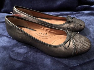 pewter leather shoes