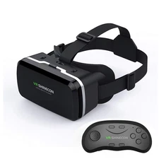 VR Headset with Remote Controller,3D Glasses Virtual Reality Headset for VR Game