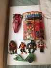 Masters Of The Universe Vintage MOTU Lot Includes Carrying Case Figures Vehicles