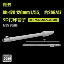 RYE 2095 1/35 Rh-120 120mm L/55 for Leopard 2A6/A7 For RFM/MENG/Tanmiya/Border