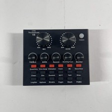 Live Sound card V8 Black V8 PC / Laptop / Mobile Devices via USB or 3.5mm 