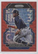 2022 Panini Prizm Tier III Red Wave Prizm 9/99 Ronald Acuna Jr #245 0a6