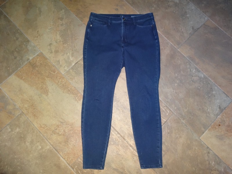 J. Jill Denim Women Premium Flex High Rise Denim Leggings 12 p Dark Wash jeans