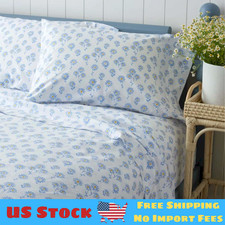 The Company Store Isadora Classic Cool Cotton Percale Bed Sheet Set - Flower