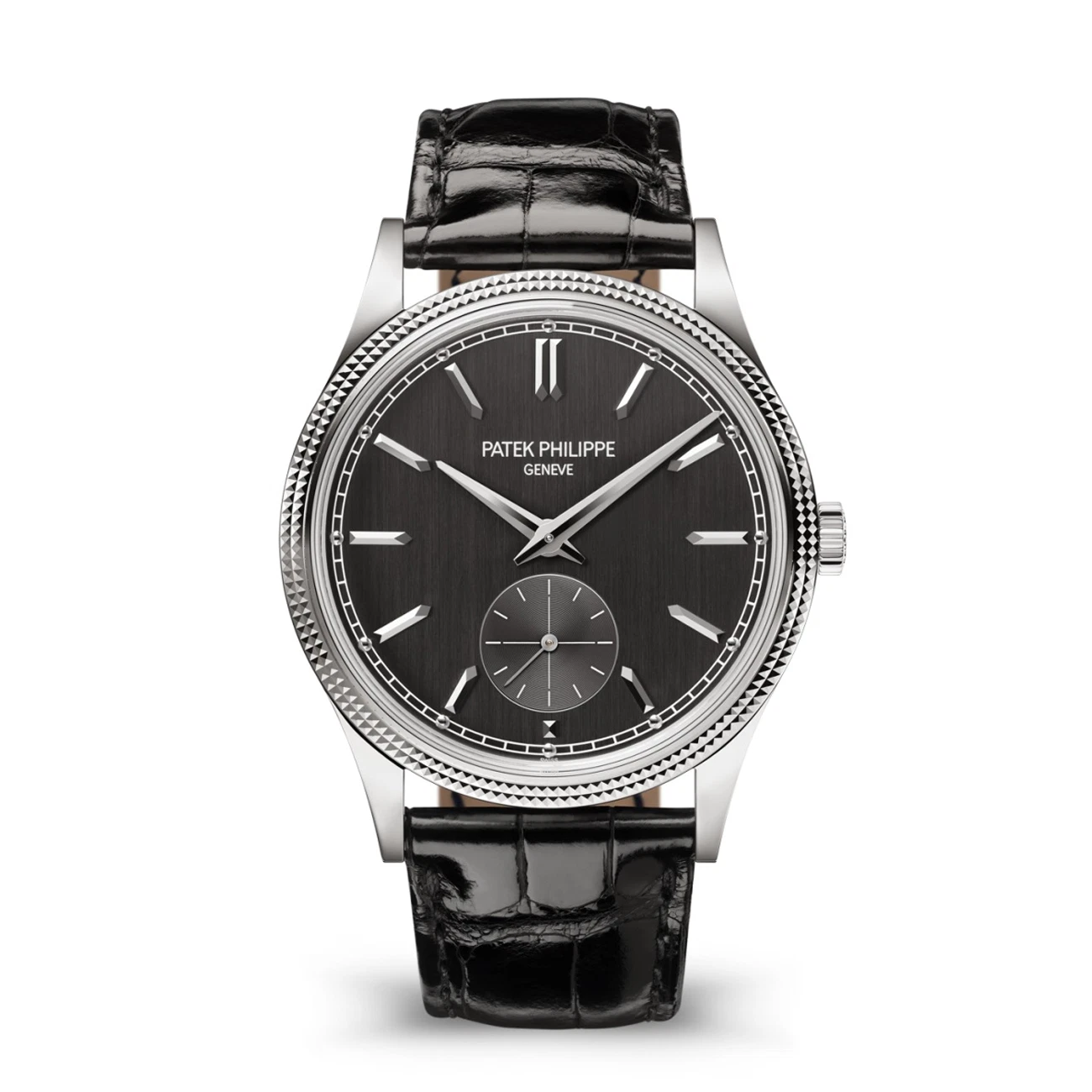 Patek Philippe — Patek Philippe Calatrava 6119G-001 White Gold Charcoal Gray Dial Watch