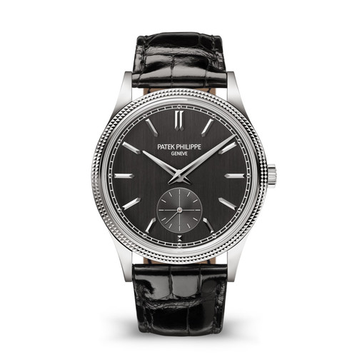Patek Philippe Calatrava 6119G-001 White Gold Charcoal Gray Di...