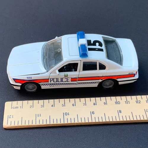 Corgi BMW 525I Police Car Diecast Vehicle 1:36 White 1992 Vintage 57801
