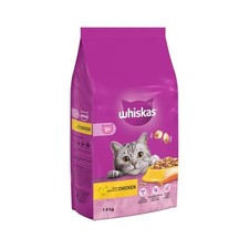 Whiskas 1+ Dry Cat Food 1.9kg with Chicken Complete Crunchy Cat Biscuits