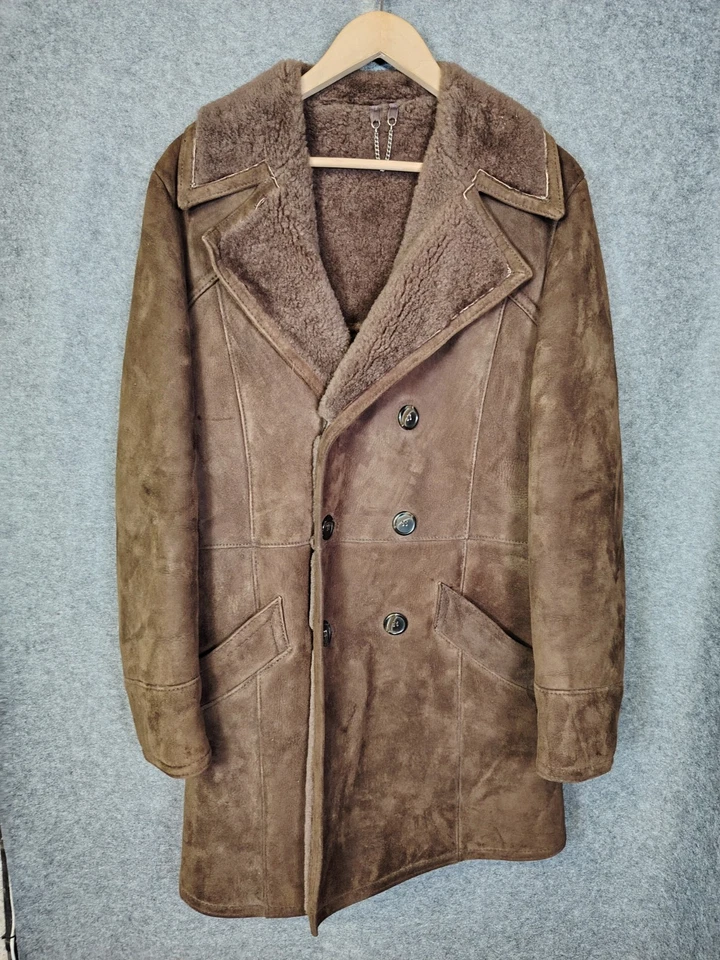 Baileys Of Glastonbury Brown Sheepskin Coat, Size 38, 97cm VGC Free UK Shipping  - Image 2 of 4