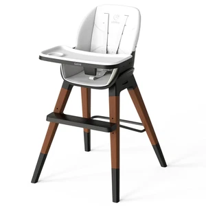 8 in 1 Convertible Wooden High Chair, Adjustable Baby High Chair for Babies and