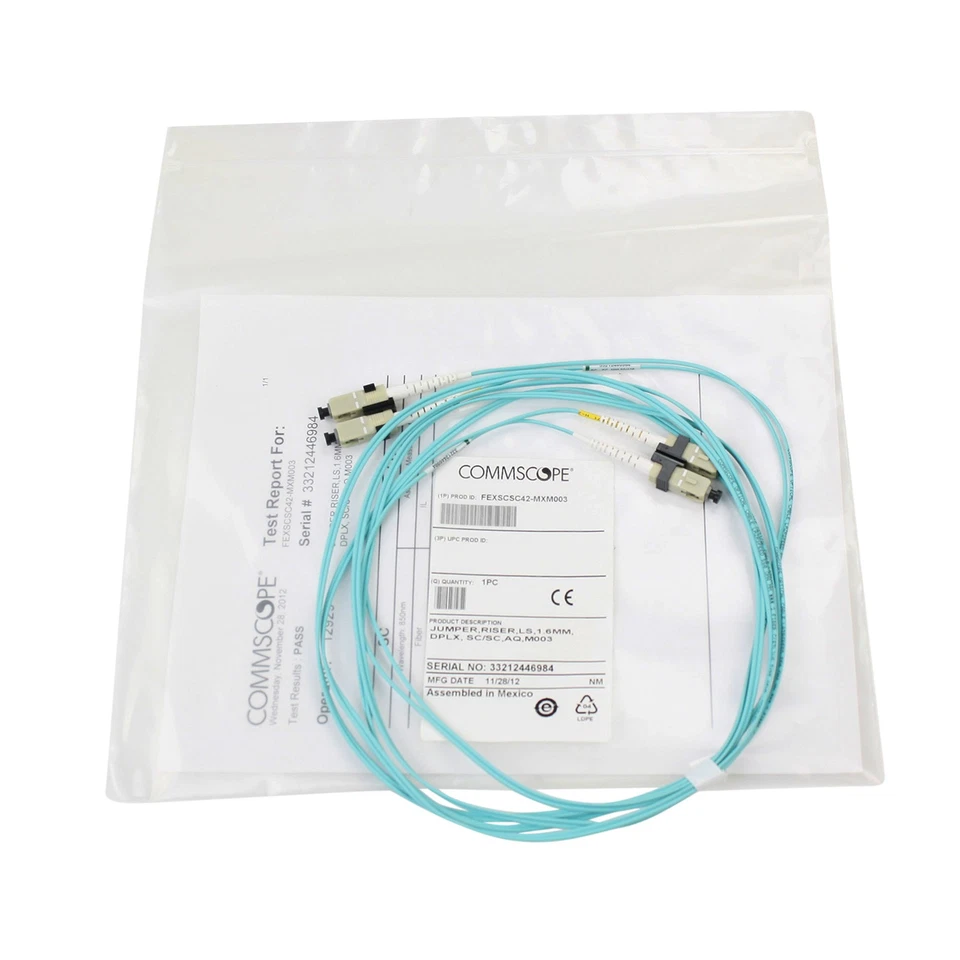 COMMSCOPE FEXSCSC42-MXM003 LAZRSPEED 550 SC - SC FIBER OPTIC PATCH CORD, DUPLEX - Image 3 of 4