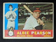 1960 Topps #241 Albie Pearson Baltimore Orioles LOW GRADE