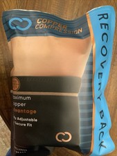 NEW Copper Compression Back Support Brace Copper Infused Adjustable S/M Sealed
