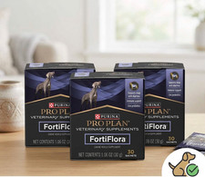 3pk Purina Pro Plan FortiFlora Dog Probiotic Supplement Liver Flavor 90ct Total
