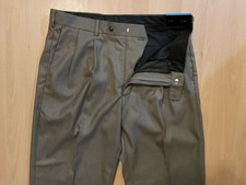 Axist Size 36X32 Brown Pleated Dress Pants Straight Fit Polyester Blend NWT