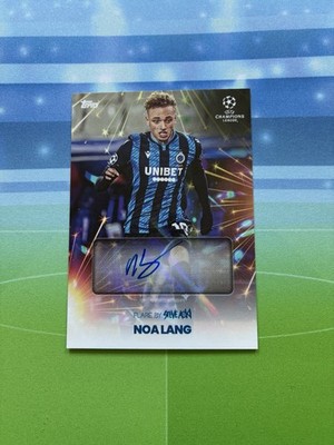 2020-21 Topps Football Festival by Steve Aoki Autographs Noa Lang Club Brugge