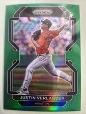 2022 Panini Prizm Baseball Justin Verlander Houston Astros Green Prizm #16