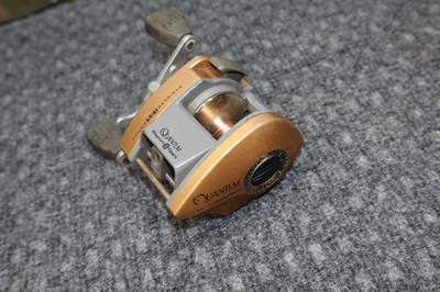 #ad #ad Quantum 1310 CP Bait Casting Reel Gold Gray Level Wind Working Condition $59.95