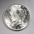 1923 Silver Peace Dollar UNC Coin AL843