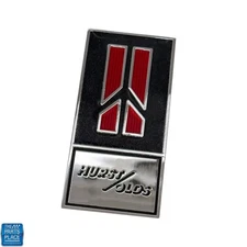 1984 Cutlass Hurst Olds Dash Panel Emblem W/ Adhesive Backing New Chrome Plated 