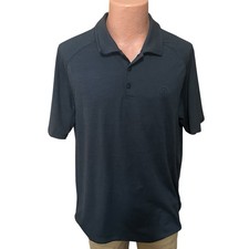 HURLEY Men's Stretch Moisture Wicking Performance Golf Polo Shirt Charcoal LG