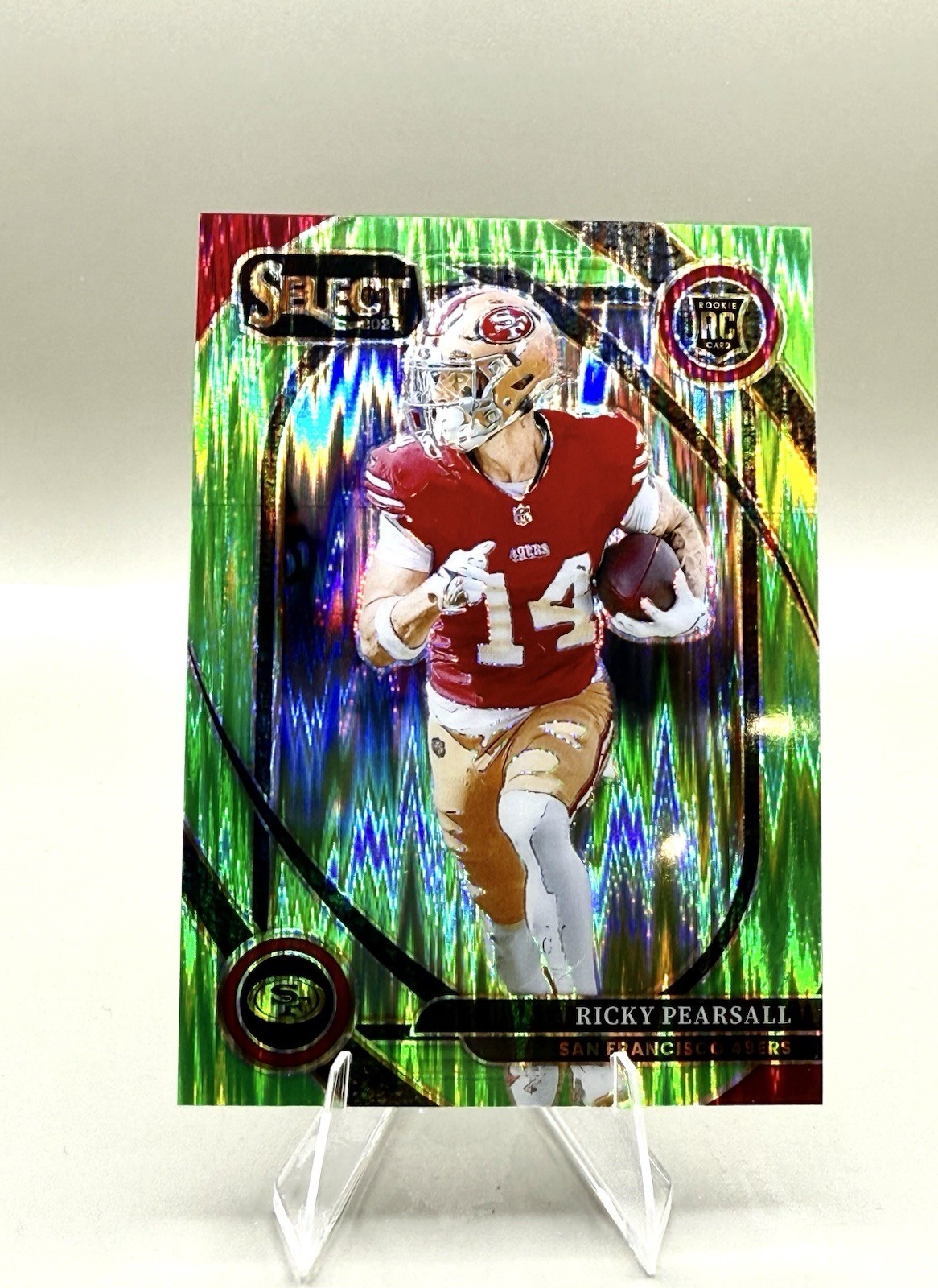 2024 Panini Select - Ricky Pearsall (RC) #173 - Green Shock /499 - Club Level