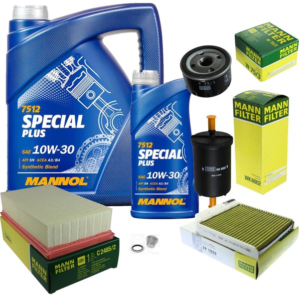 Inspektionspaket 6L Mannol Special Plus 10W-30 FüR Renault Clio III 1.6 16V 1.4-image